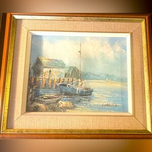 Oil painting out to sea original